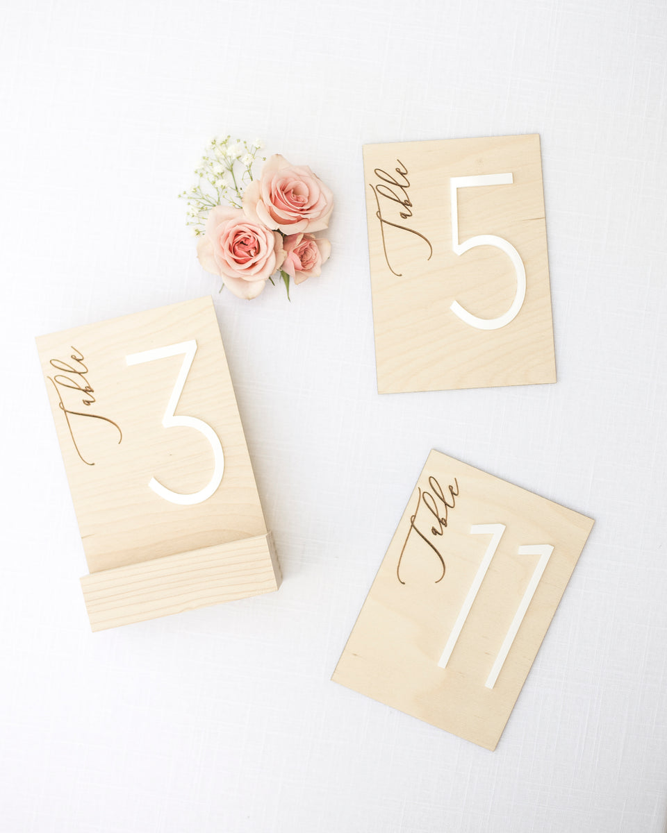 Table Numbers – Delovely Details