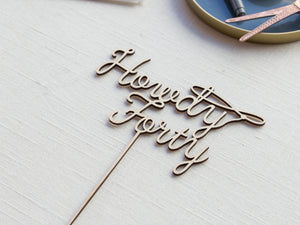 Howdy Birthday Cake Topper
