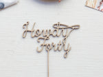 Load image into Gallery viewer, Howdy Birthday Cake Topper
