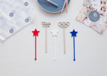 Load image into Gallery viewer, USA Olympics Stir Stick - Party Supplies - (20) Pack
