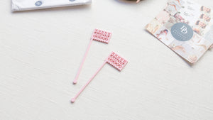 Papel Picado Amor Stir Stick/Swizzle Stick - (20) Pack