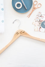 Load image into Gallery viewer, Personalized Bridal Bridesmaid Hanger - The Cary

