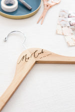 Load image into Gallery viewer, Personalized Bridal Bridesmaid Hanger - The Cary
