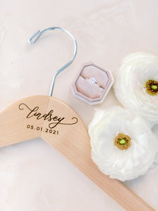 Personalized Bridal Hanger with Date