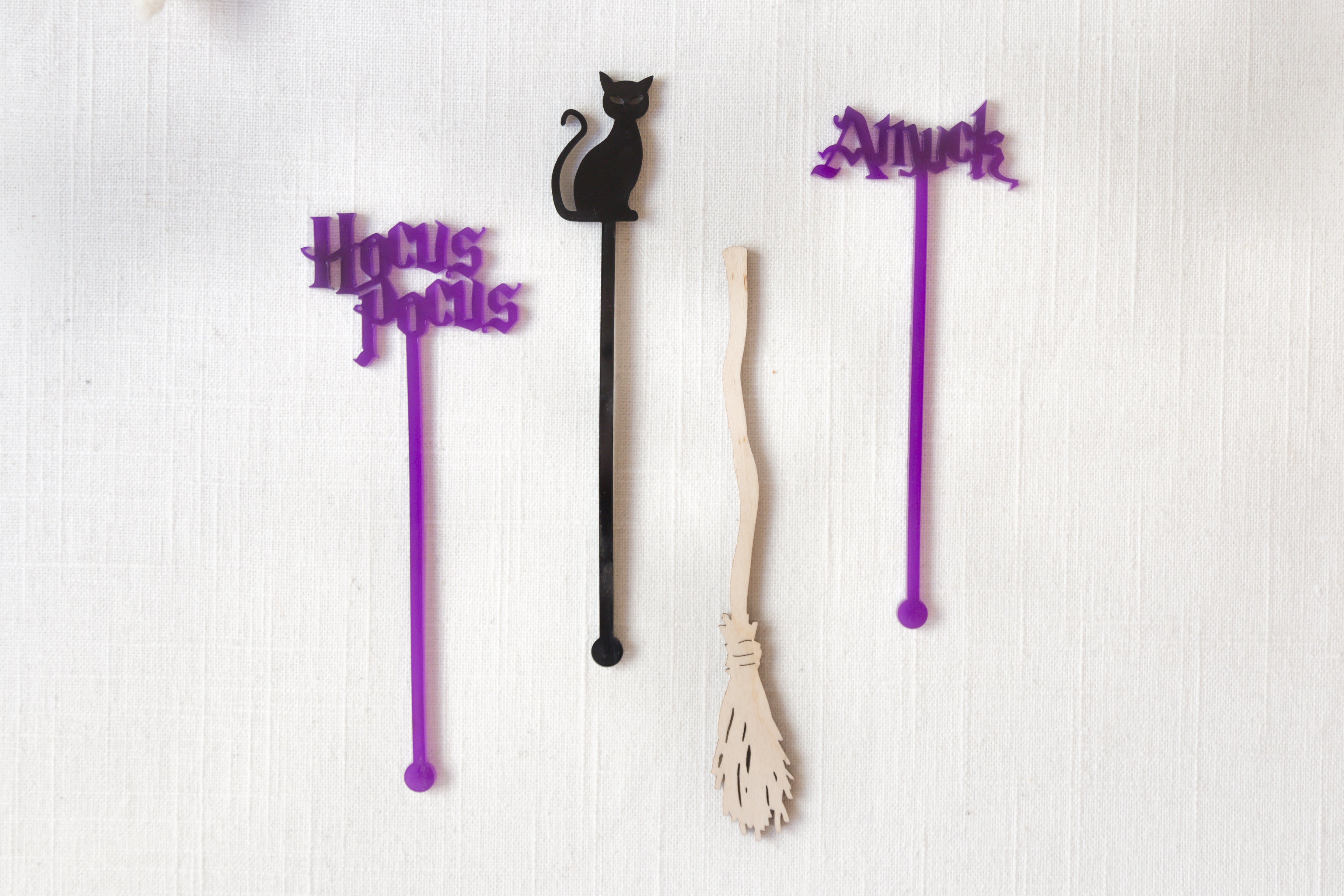 Hocus Pocus Themed Stir Stick/Swizzle Stick - (20) Pack