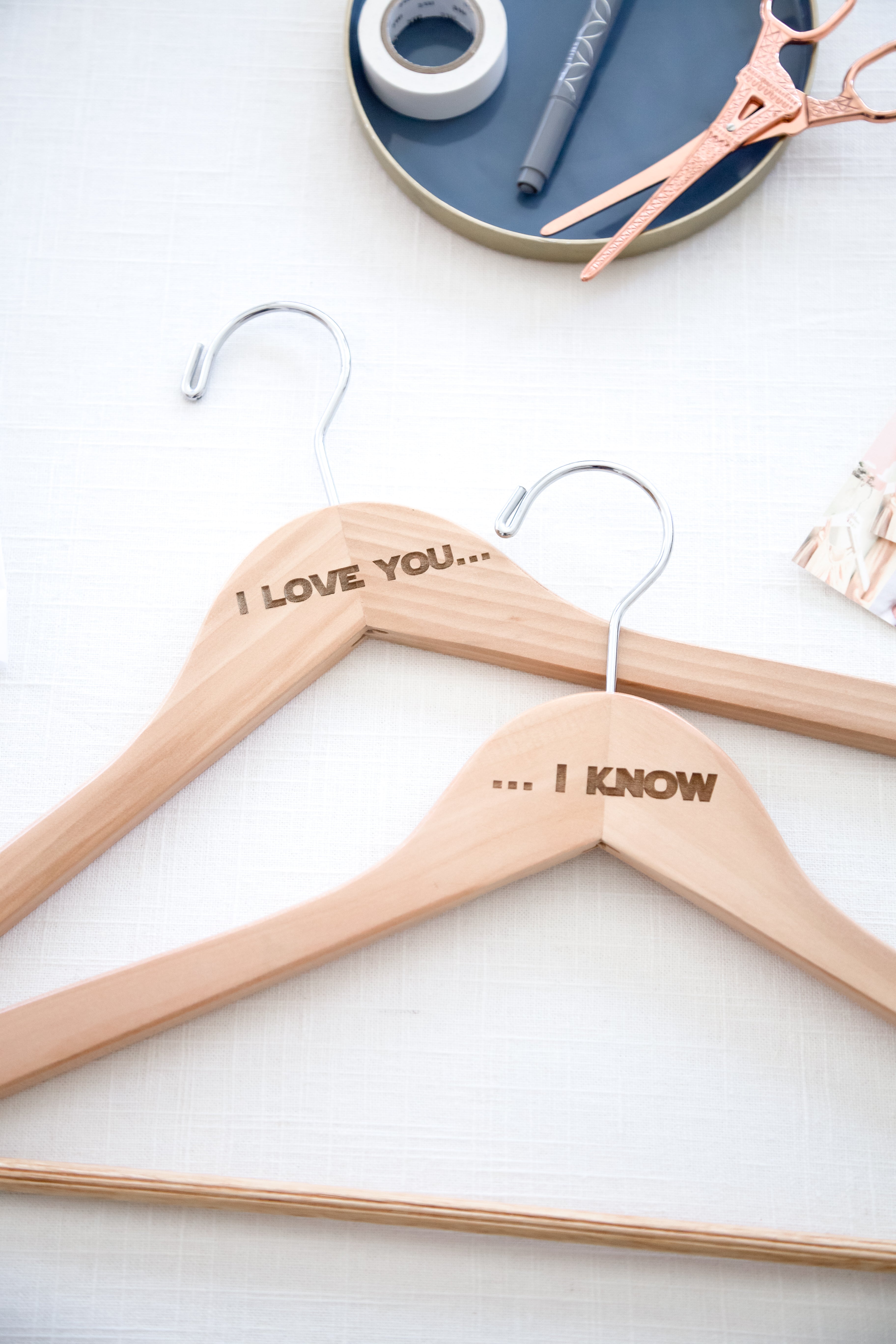 Space/Galaxy/Sci-Fi Themed Wedding Hanger set for Bride and Groom