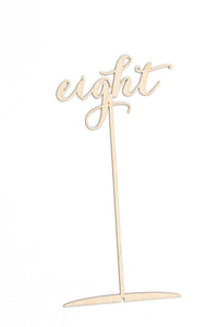 Wedding Table Numbers