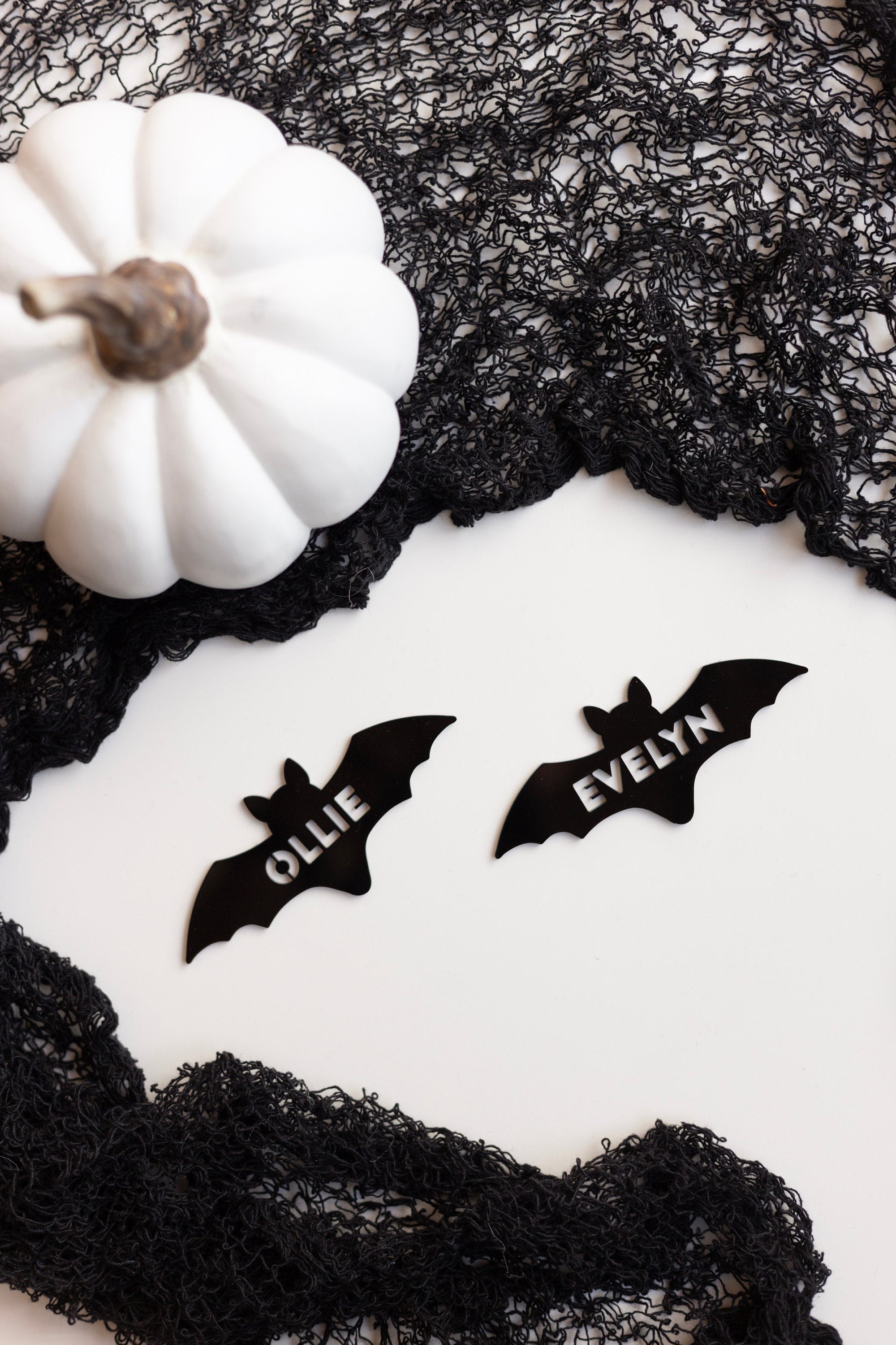 Name Place Card Cutout - Halloween Party, Halloween Birthday, Table seat assignment, Laser cut wood acrylic