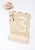 Load image into Gallery viewer, Wooden Table Numbers
