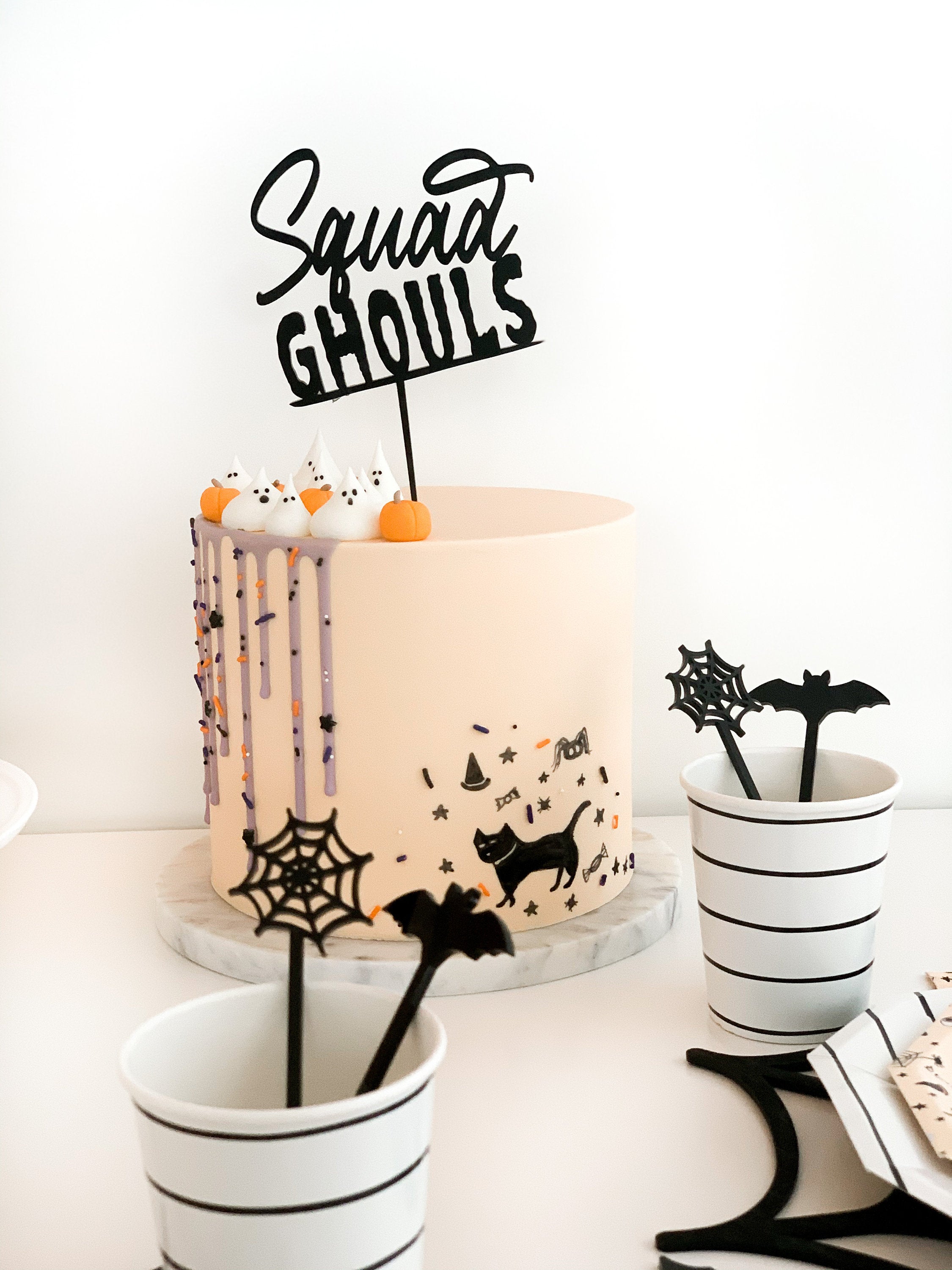 Squad Ghouls Cake Topper